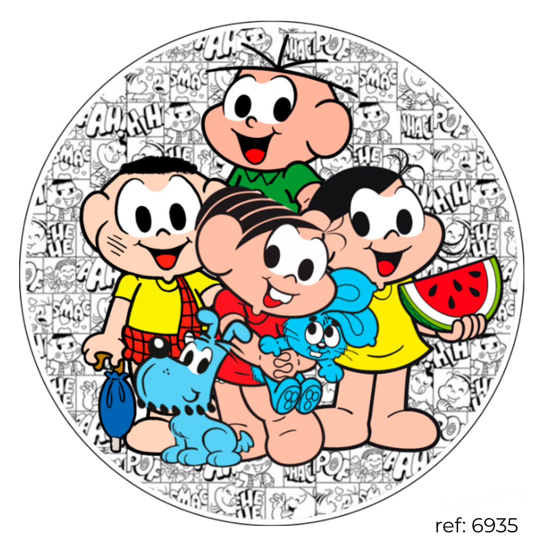 Turma da Mônica - Capa de Painel Redondo