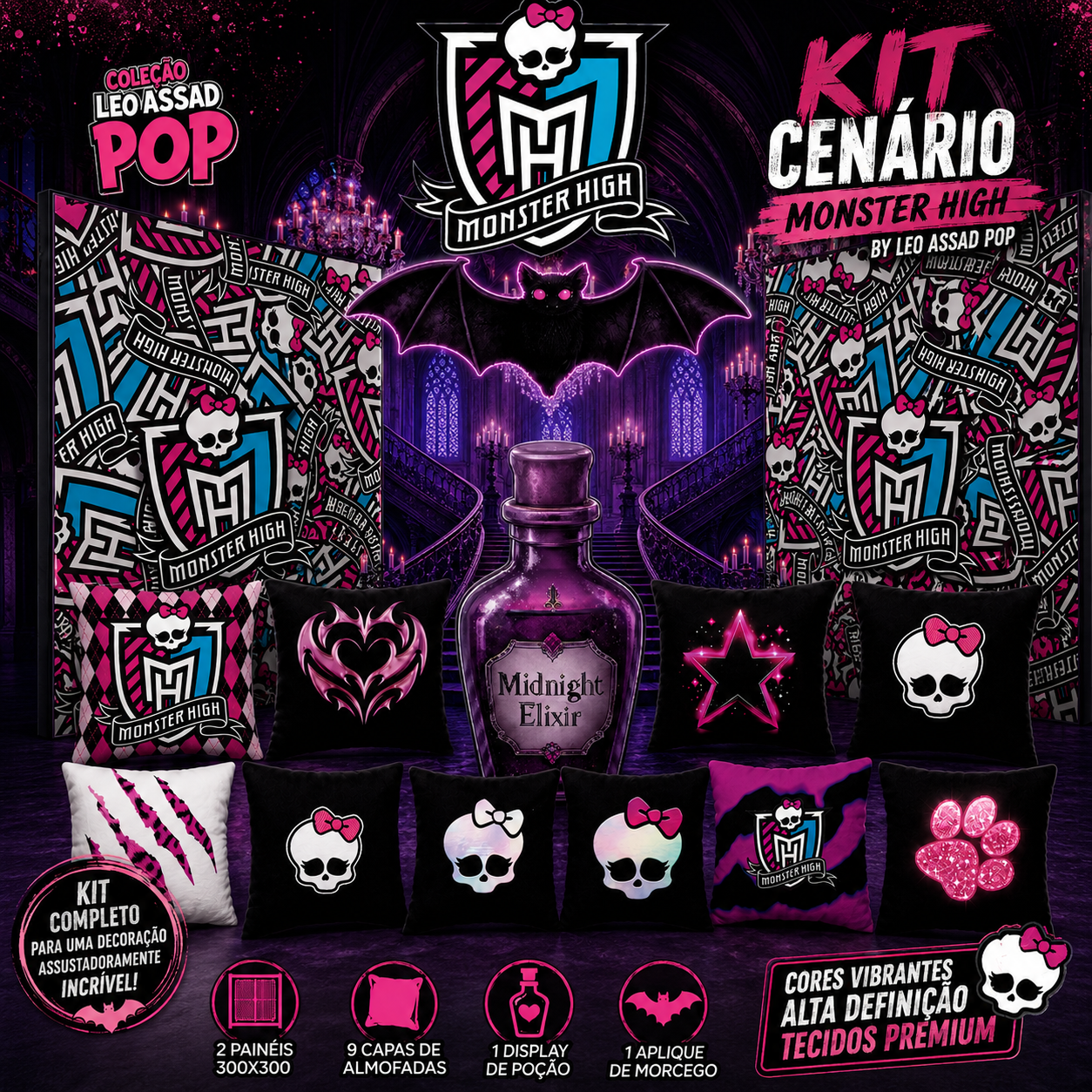 Monster High - KIT CENÁRIO - Leo Assad Pop