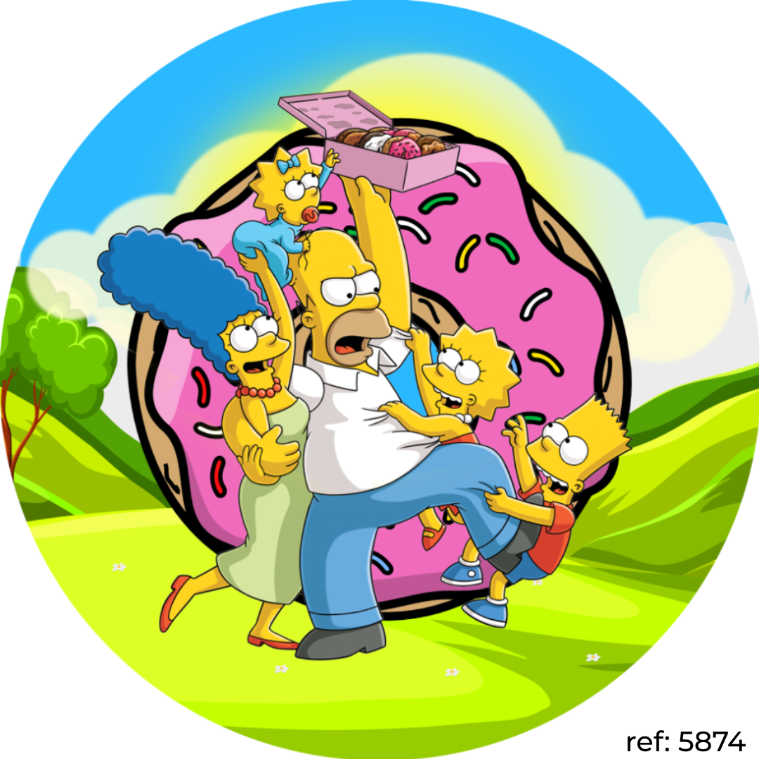 Simpsons - Capa de Painel Redondo