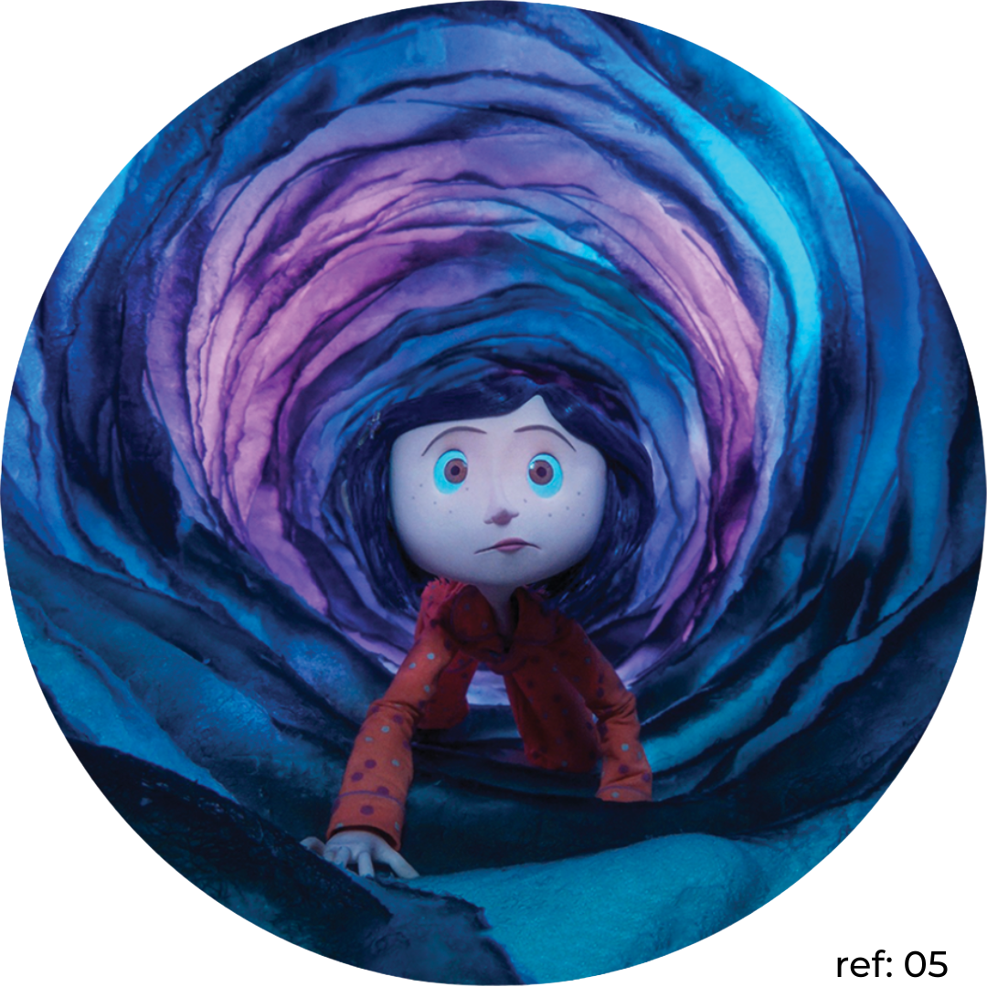 Coraline - Capa de Painel Redondo