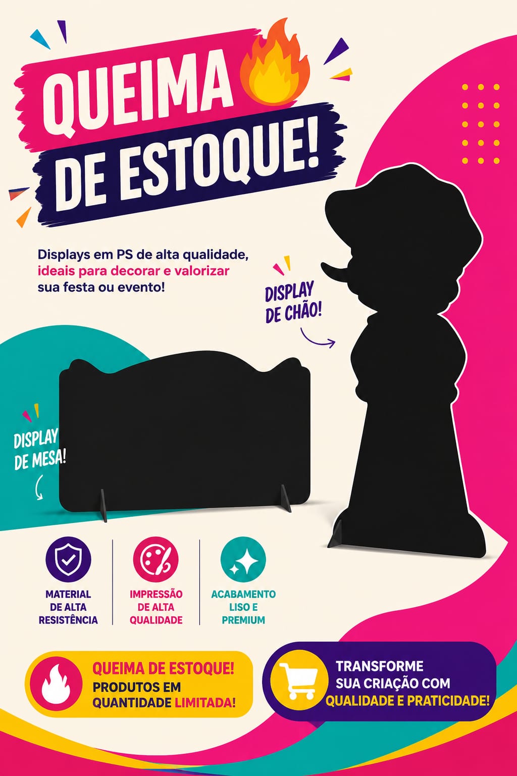Queima de Estoque - Displays PS