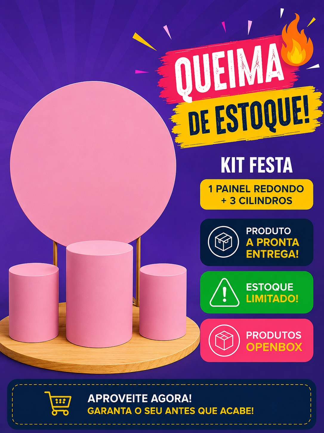 Queima de estoque - Kit Festa