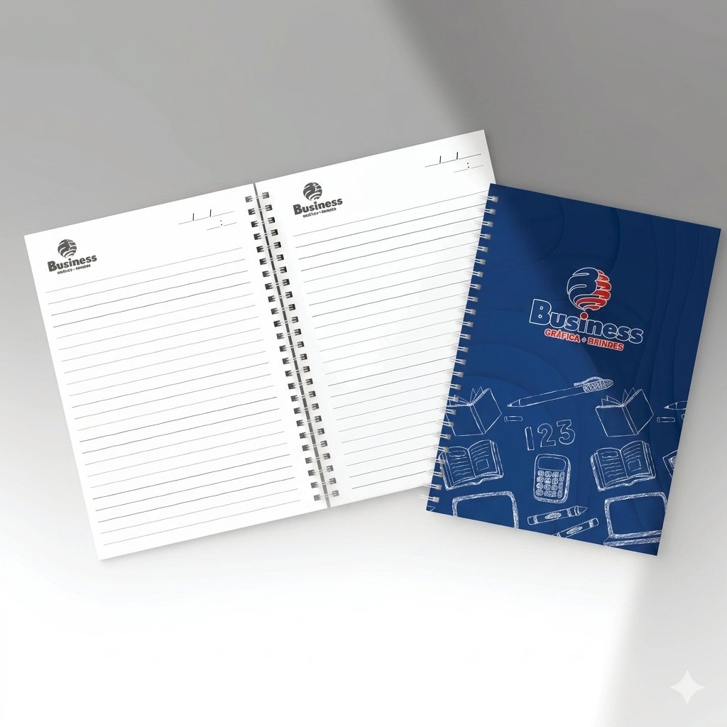 CADERNO PERSONALIZADO CAPA DURA