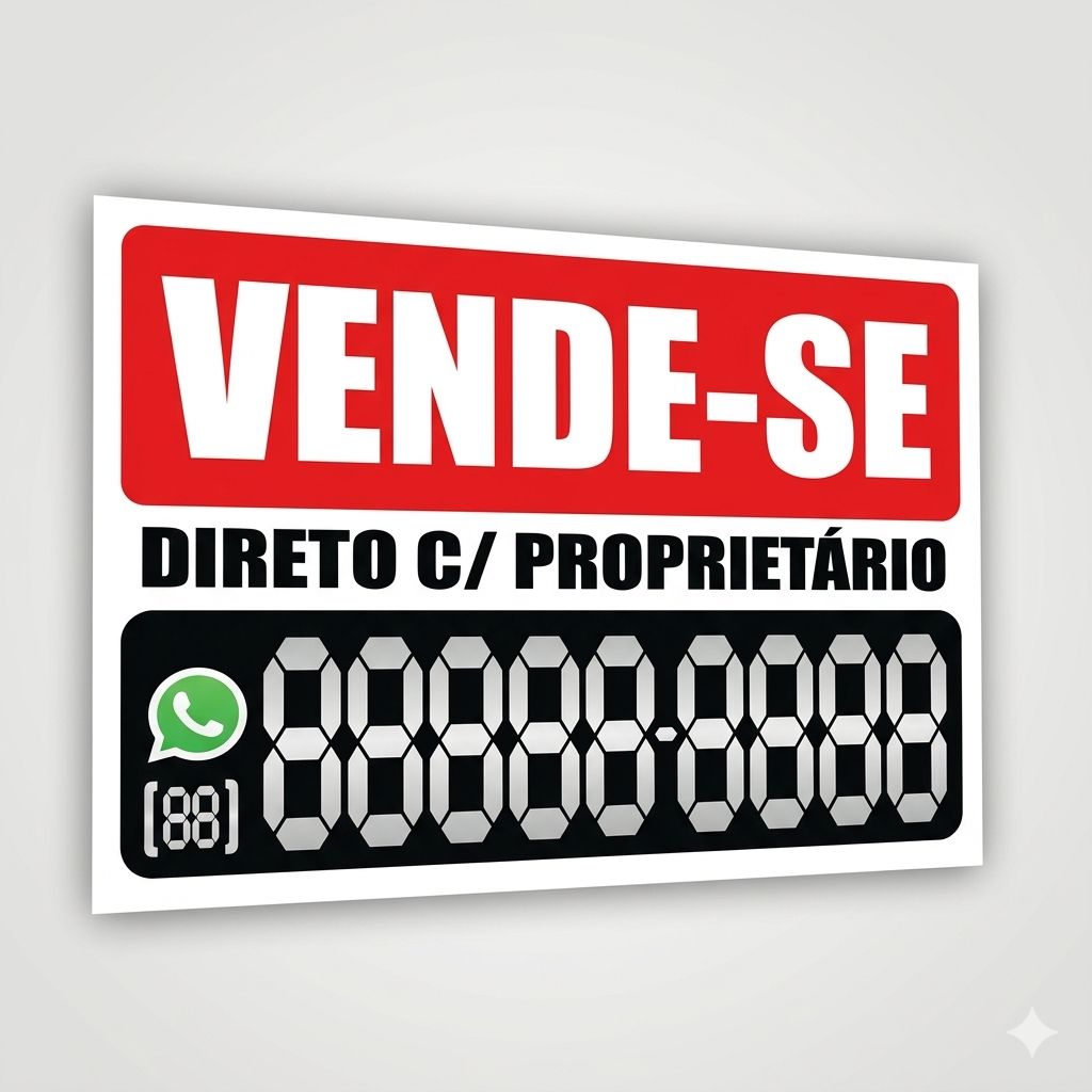 PLACA DE VENDE-SE  40x60CM