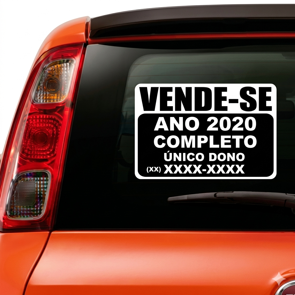 Adesivo de Vende-se para Carro