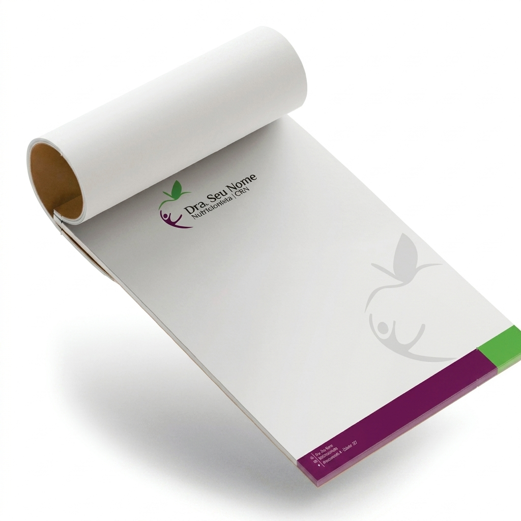 Bloco de Receituário Personalizado A4(29,7x21cm)