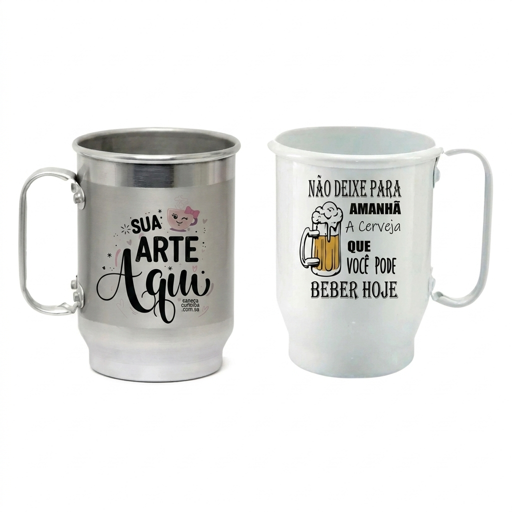 Caneca de Alumínio  Personalizada 500 ml