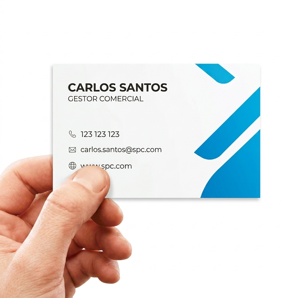 Cartão de Visita pequenas tiragens 4x0