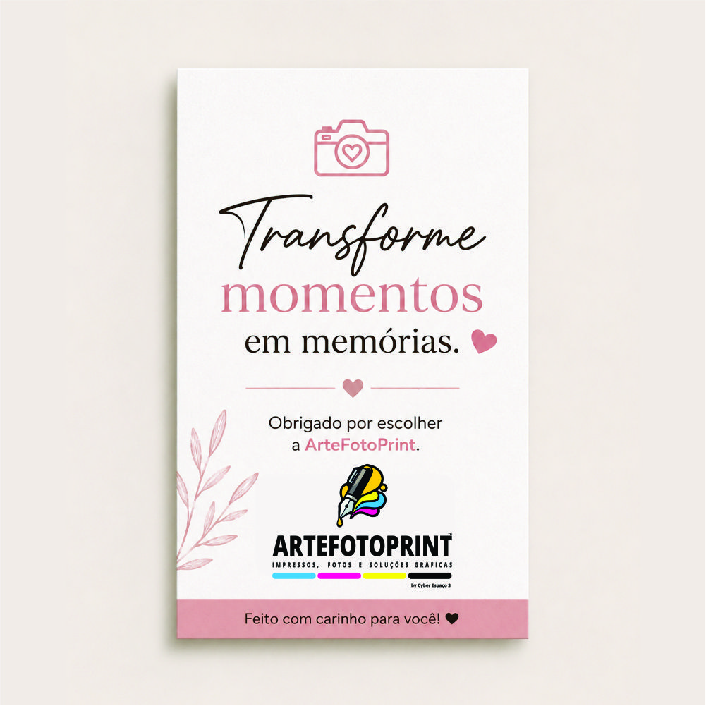 Tag Personalizada 6x8cm em Papel 240g