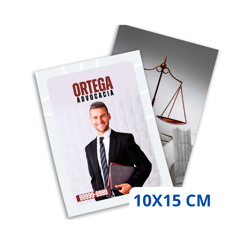 Folheto | Couchê 170g | 4x0 | 10x15 cm