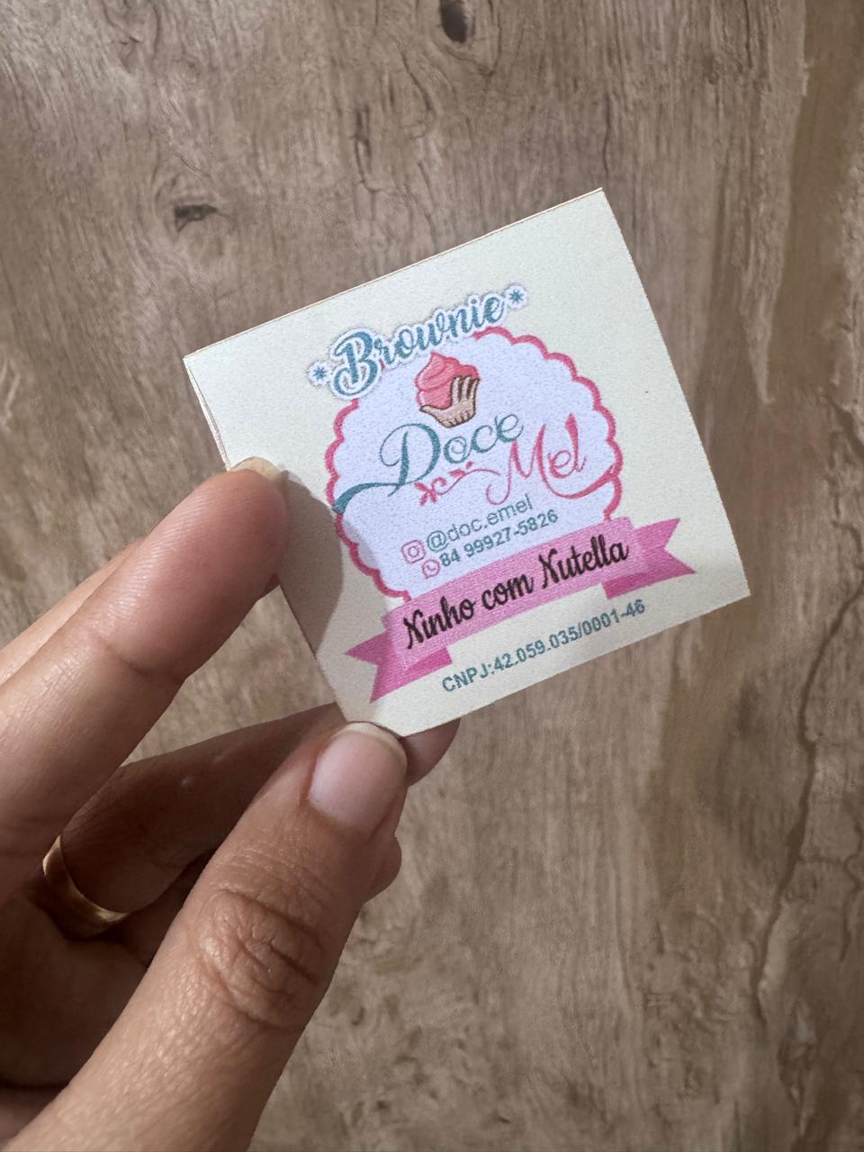 Adesivos quadrados personalizados