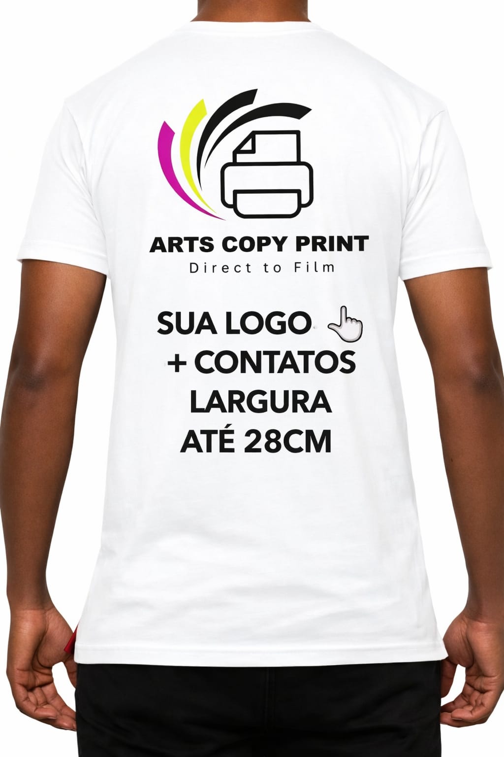 Camiseta Personalizada  Branca Poliéster