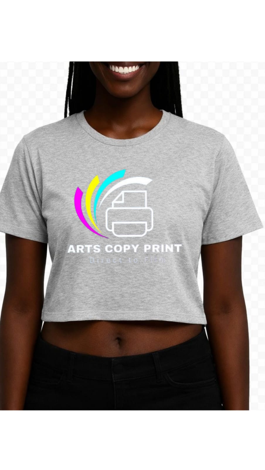 Cropped Personalizado  cores aleatórias  ALGODÃO