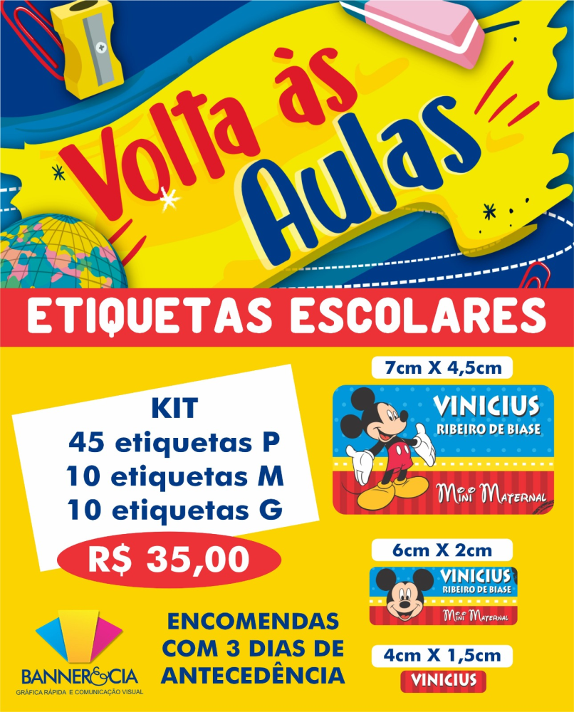 ETIQUETAS ESCOLARES