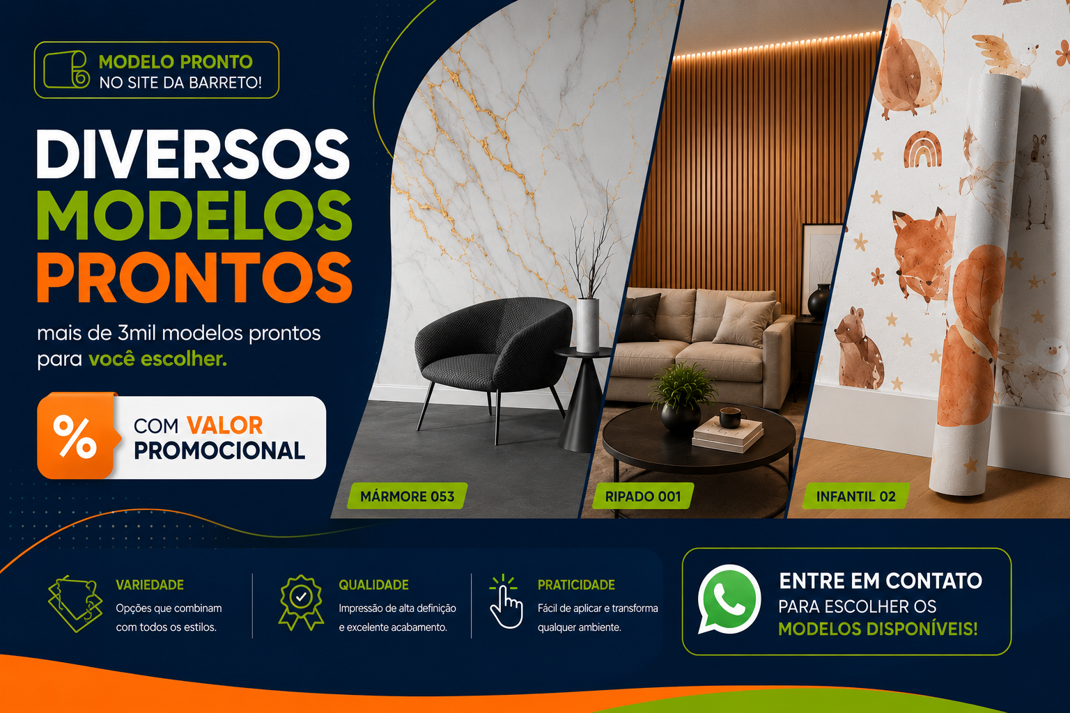 PAPEL DE PAREDE MODELO PRONTO