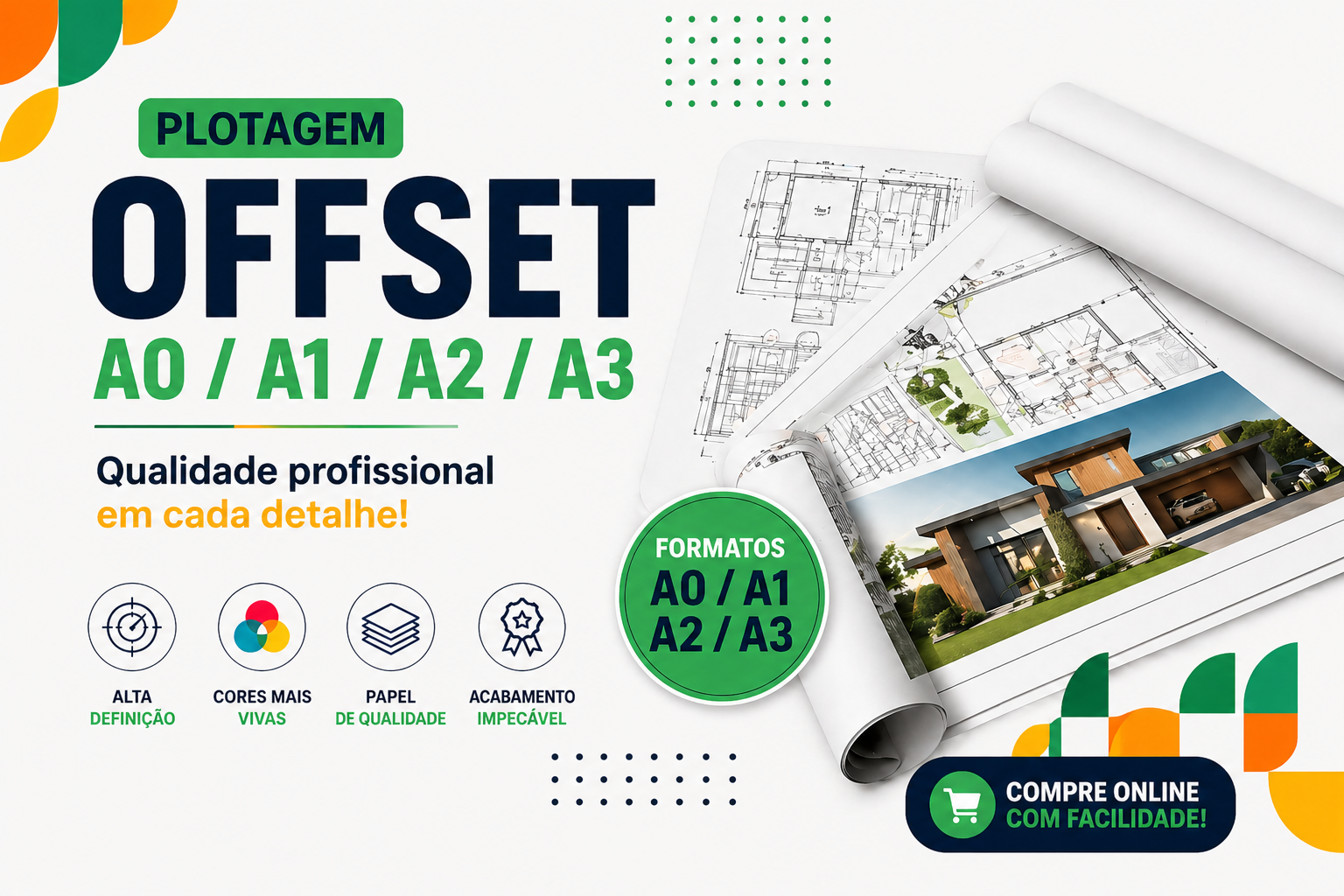 Plotagem Offset - A0/A1/A2/A3
