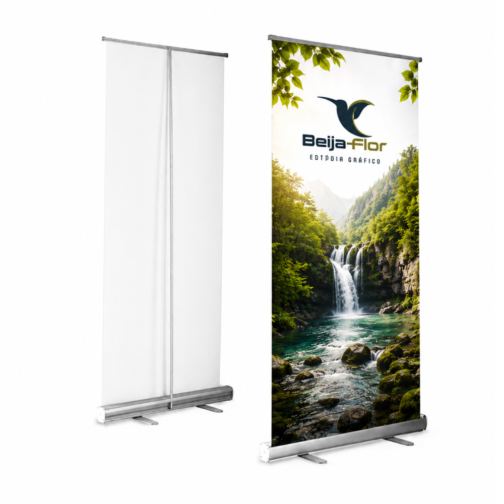 banner Roll UP - Tamanho 0,80 x 2,10 m