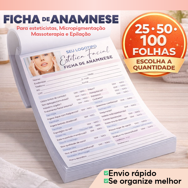 Ficha de Anamnese - Epilação A4
