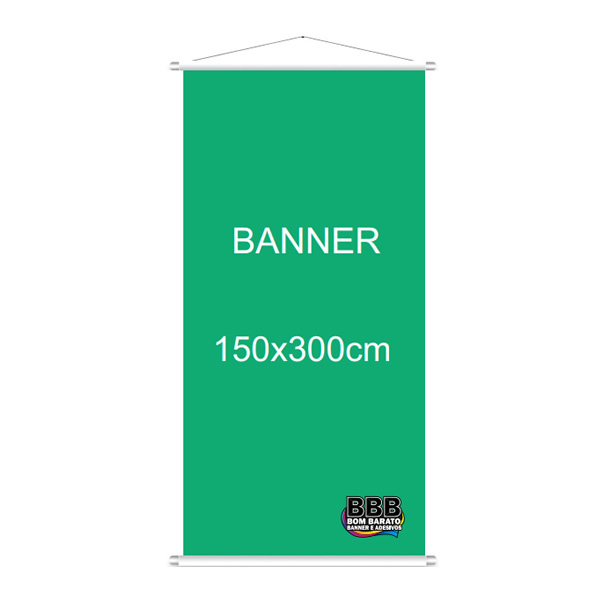 Banner em lona 150x300
