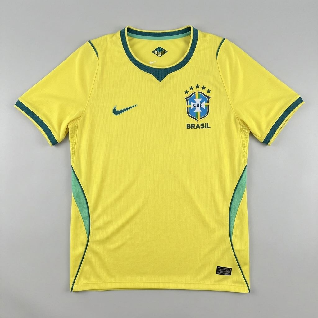 Camiseta Brasil 2026 Torcedor Amarela
