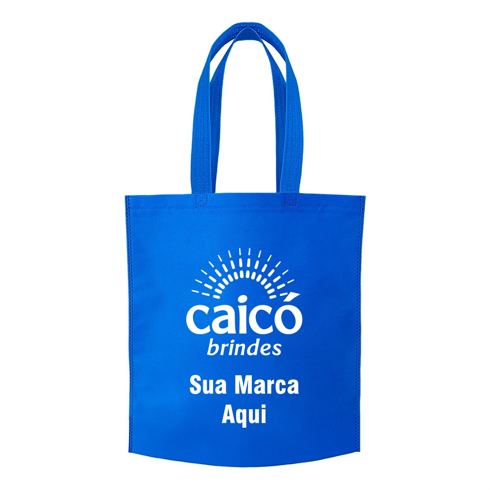 Sacola de TNT 80g 41,8x37,2x8cm Personalizada em 1 Cor com Costura Termo Selada - 13780N