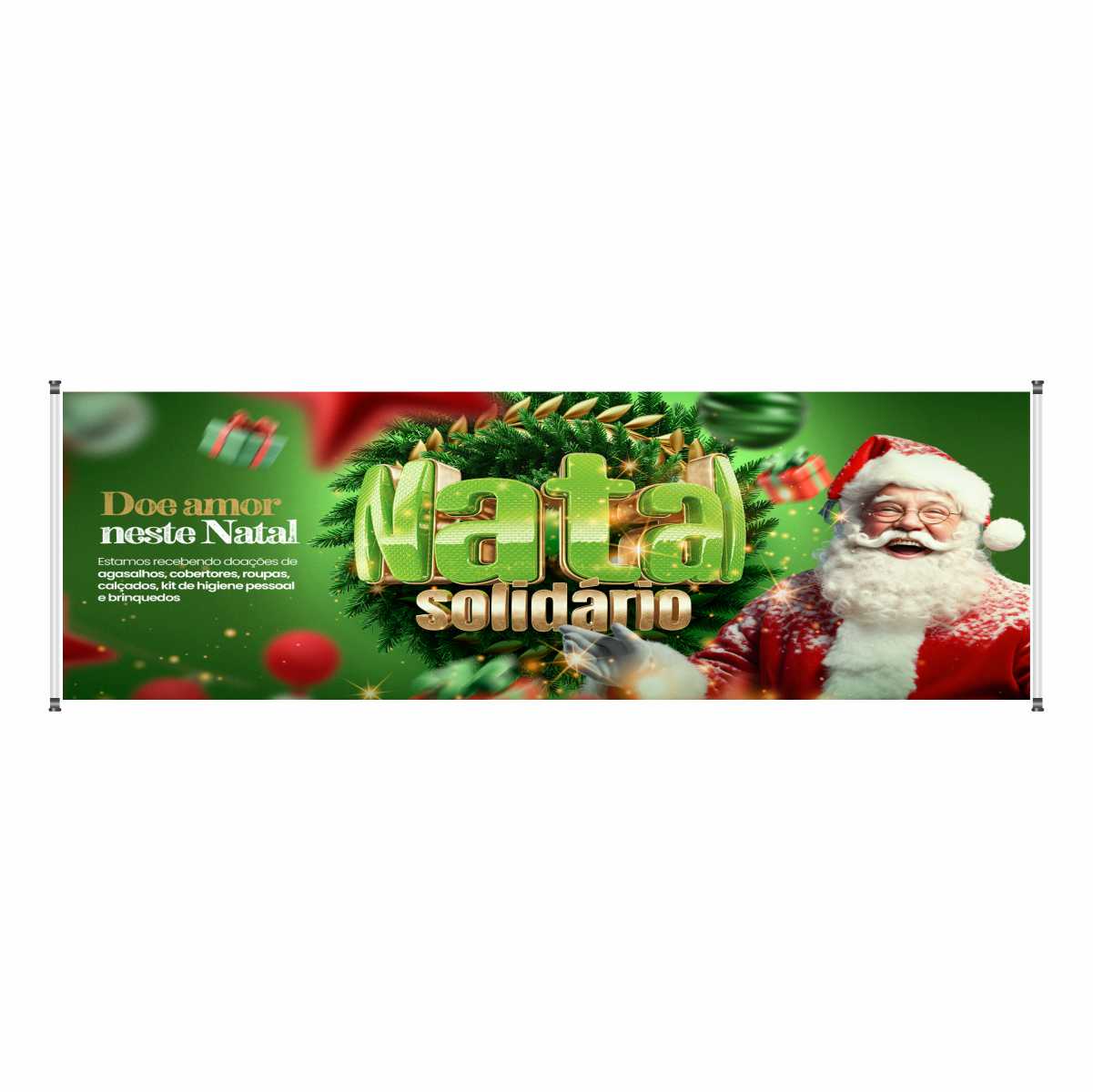 Faixa natal solidário mod241