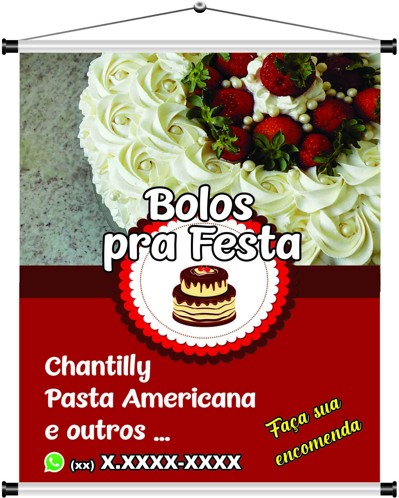 Banner Bolo pra festa mod16