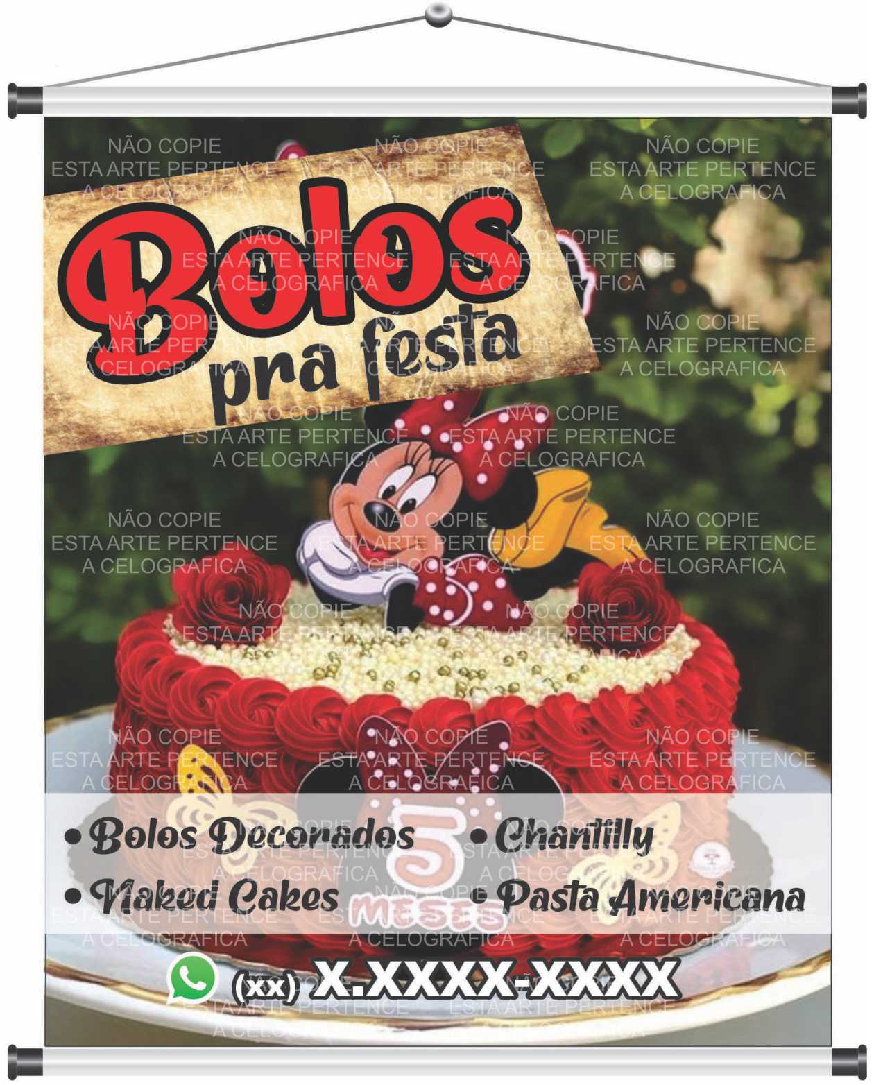 Banner Bolos pra festa mod35