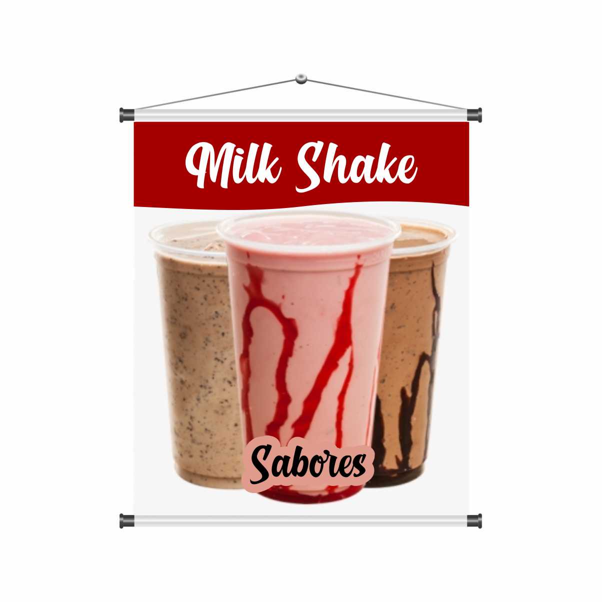 Banner MilkShake Minimalista mod409