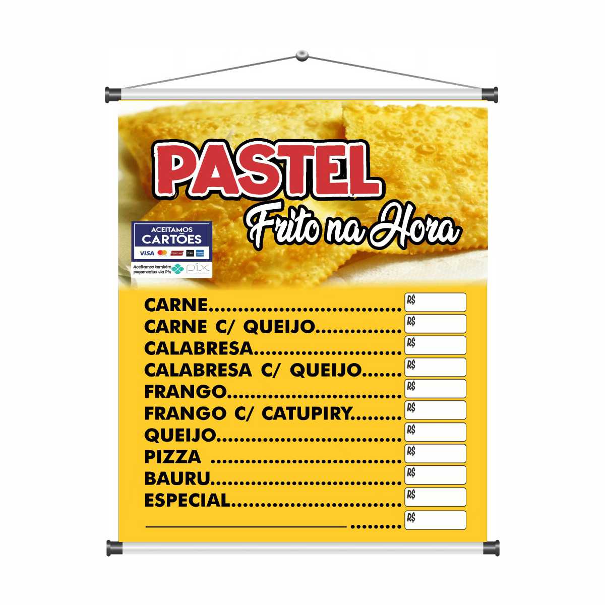 Banner Pastel Frito na Hora mod417