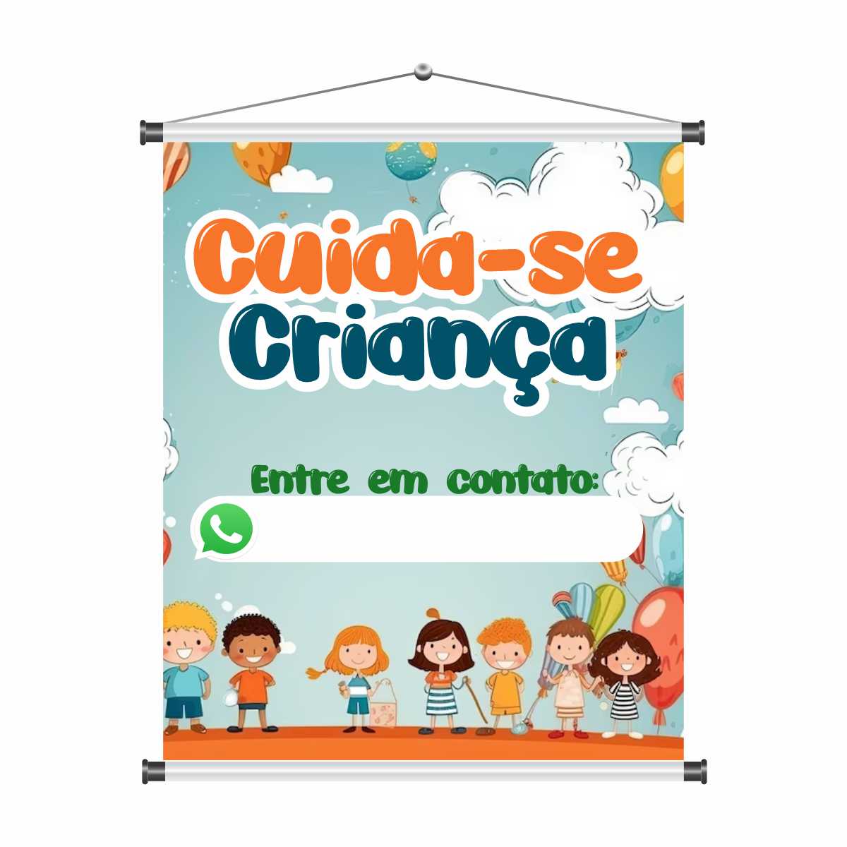 Banner \"Cuida-se de Criança\" mod403