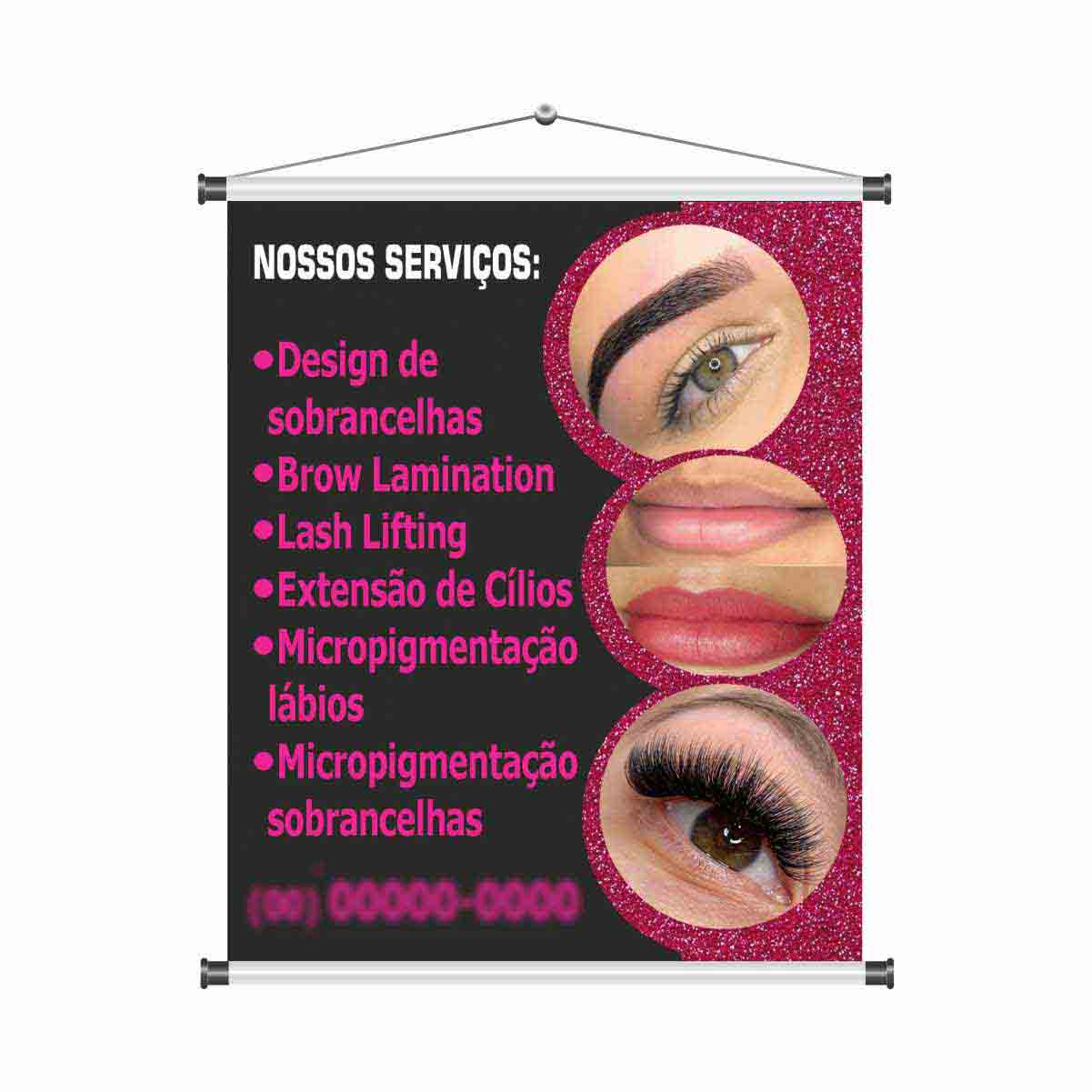 Banner Estética Facial Feminina mod489