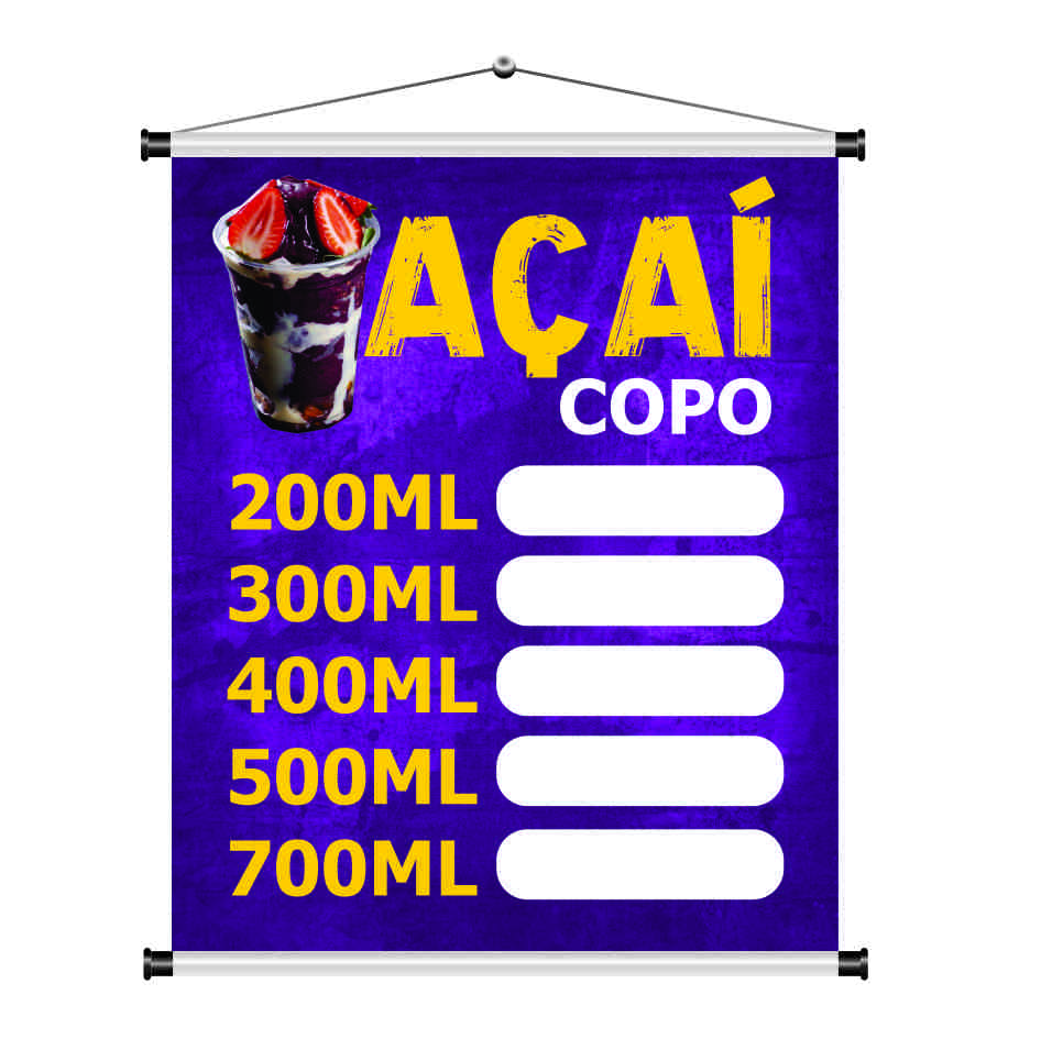Banner Açaí no Copo mod491