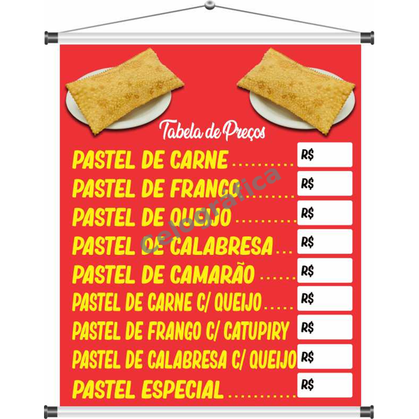 Banner Tabela de Preços (Pastéis) mod81