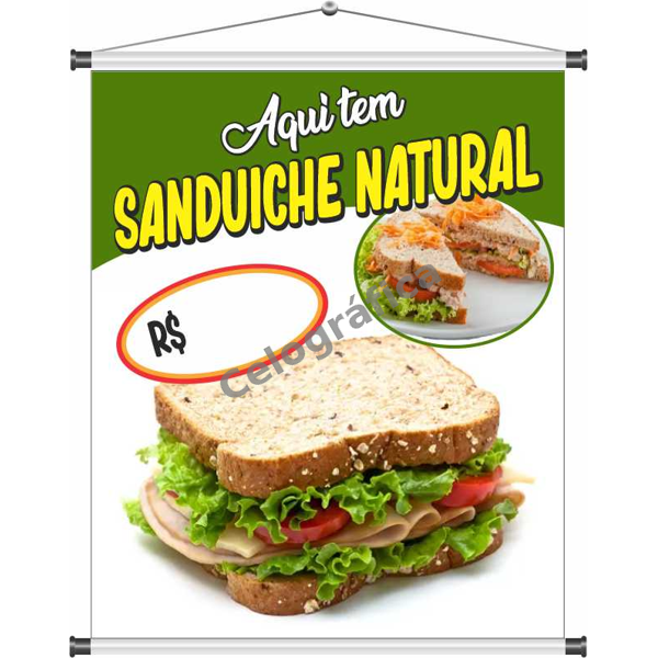 Banner Sanduíche Natural mod72