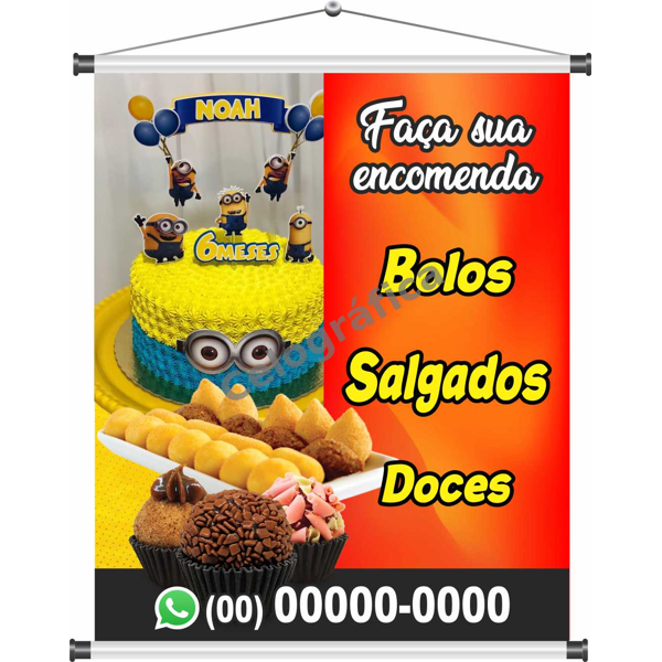 Banner Bolos, Salgados e Doces mod136