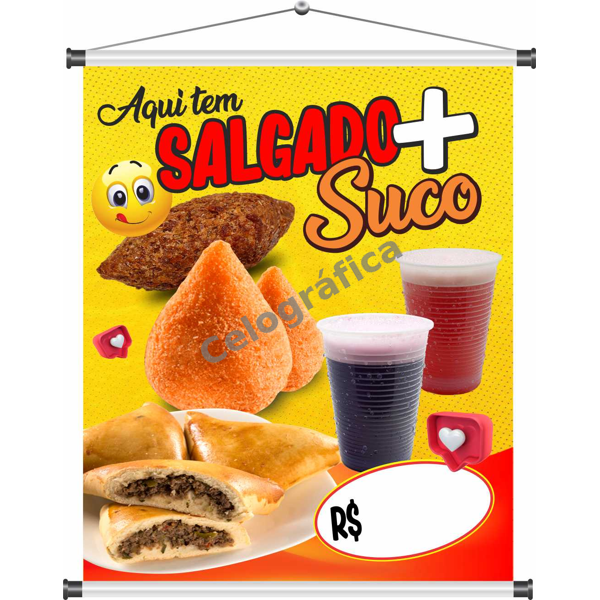 Banner Salgado + Suco mod135