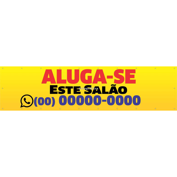 Faixa Aluga-se Este Salão mod60