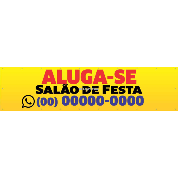 Faixa Aluga-se Salão de Festa mod57
