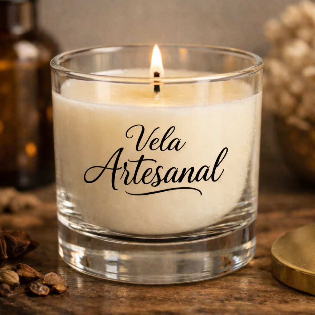 Adesivo / Etiqueta para Vela Artesanal Transparente