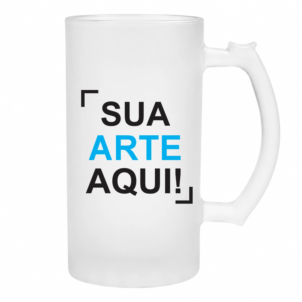 Caneca Jateada 473ml de Vidro