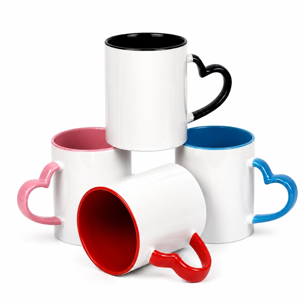 Caneca com Alça coração Personalizada