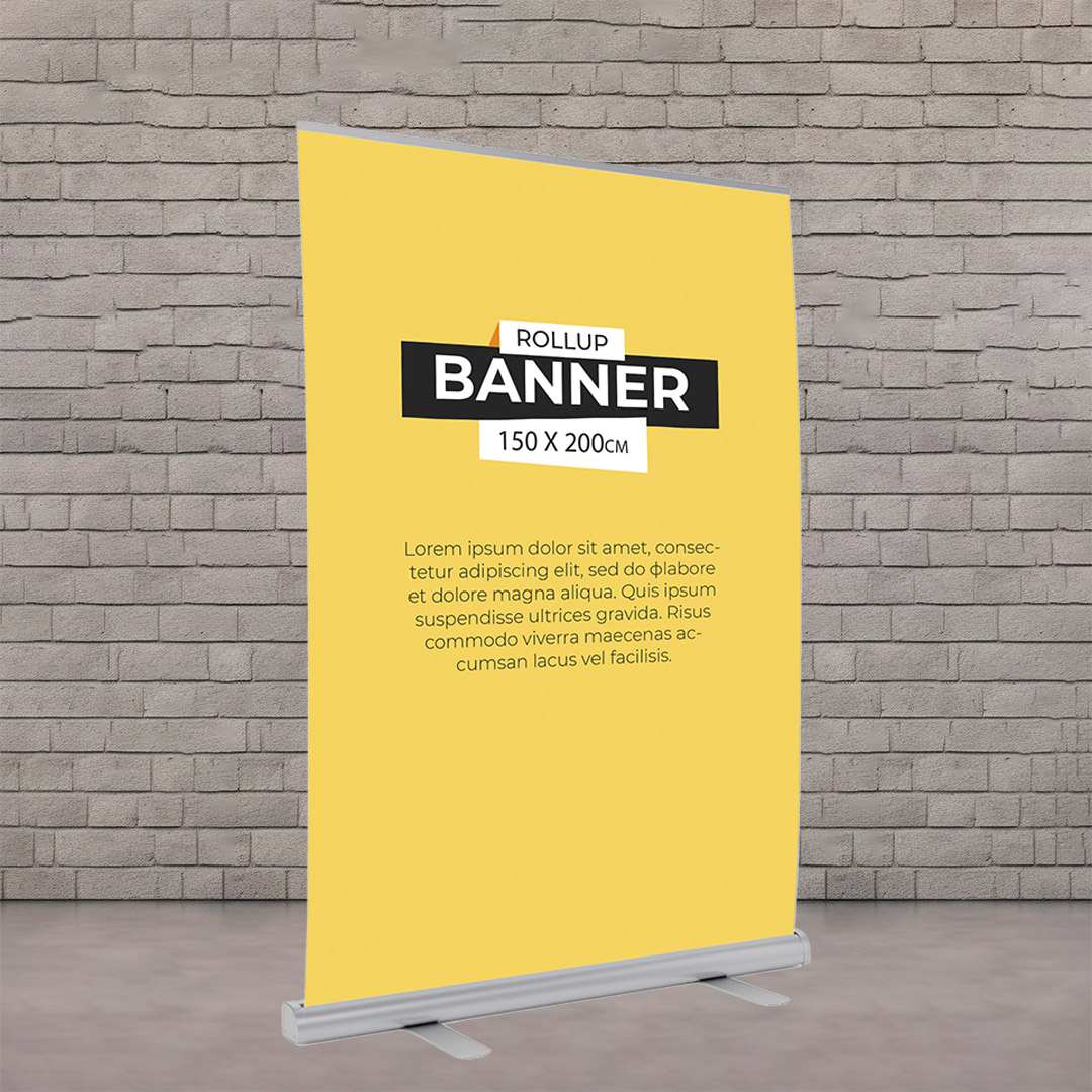 Porta‑Banner Rollup 1,50 × 2,00 m – Completo