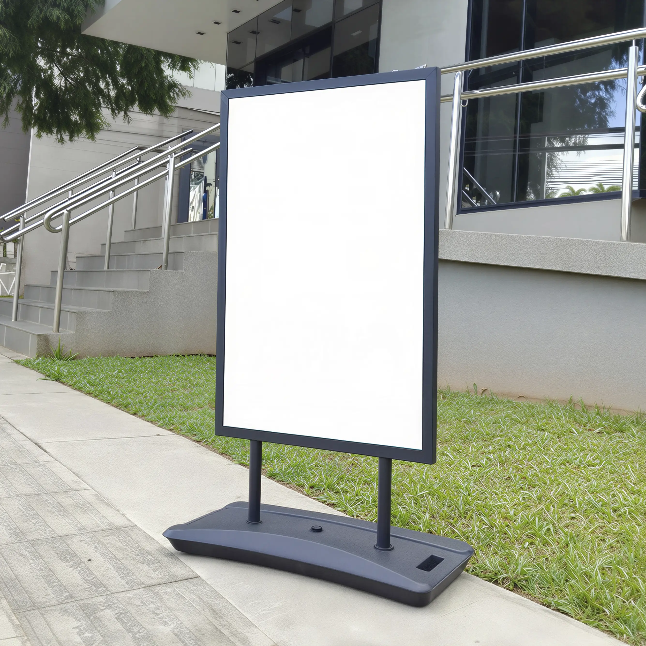 Totem Dupla Face 0,60 × 0,90 m - Apenas a Estrutura