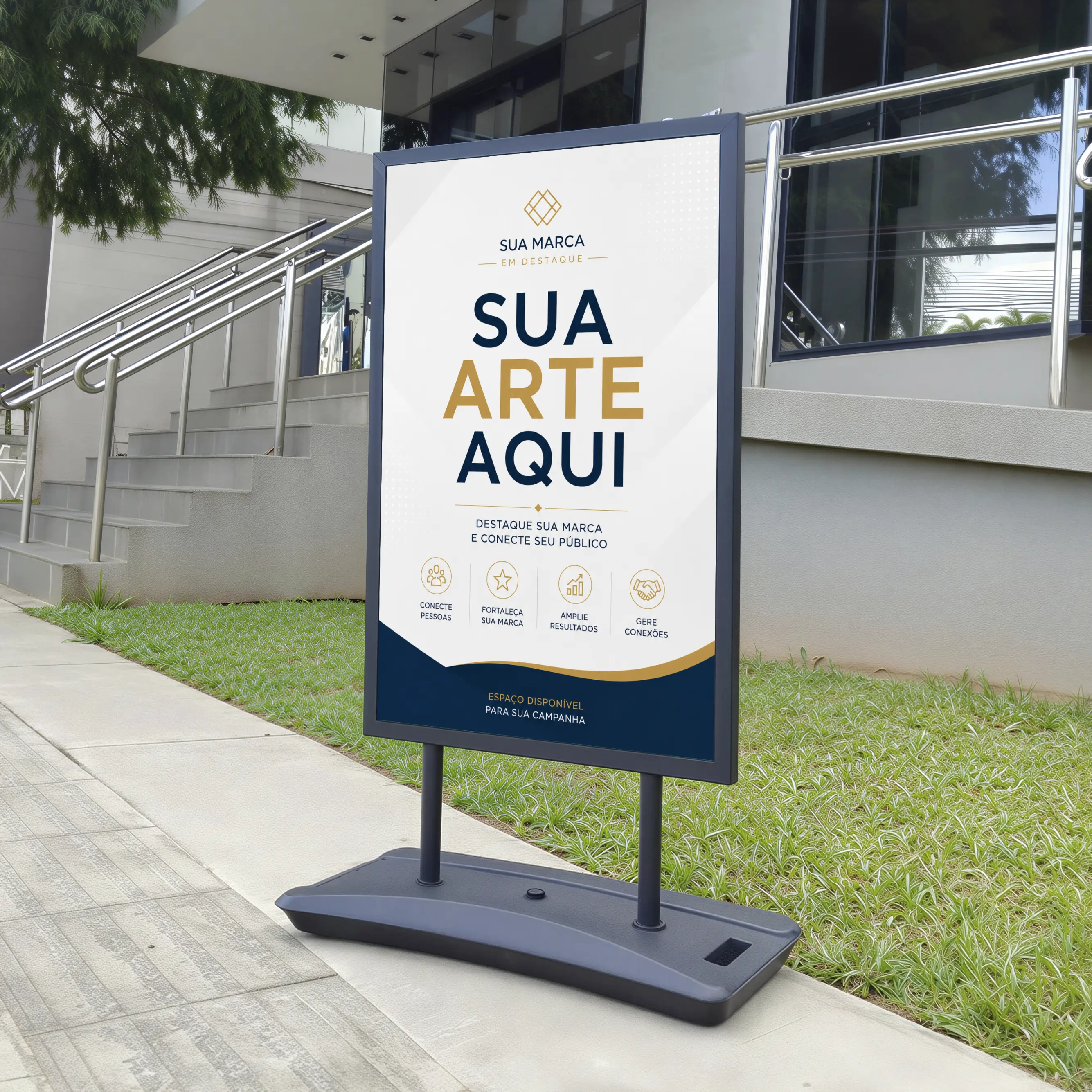 Totem Dupla Face 0,60 × 0,90 m - Completo