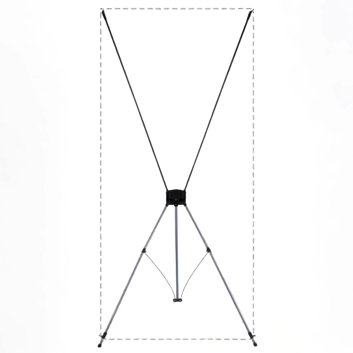 Porta Banner X2 – Apenas a Estrutura