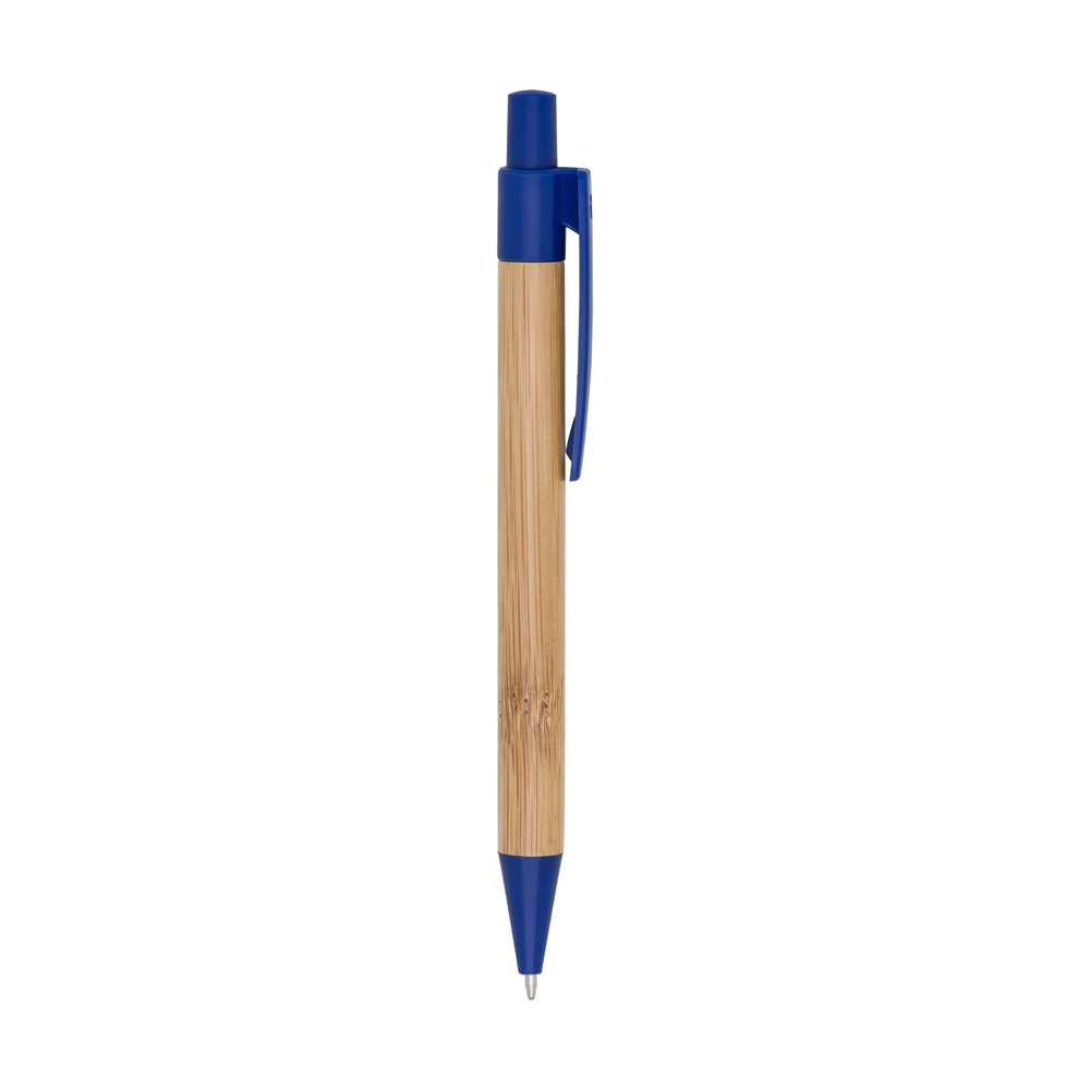 Caneta de Bambu Clip Plástico