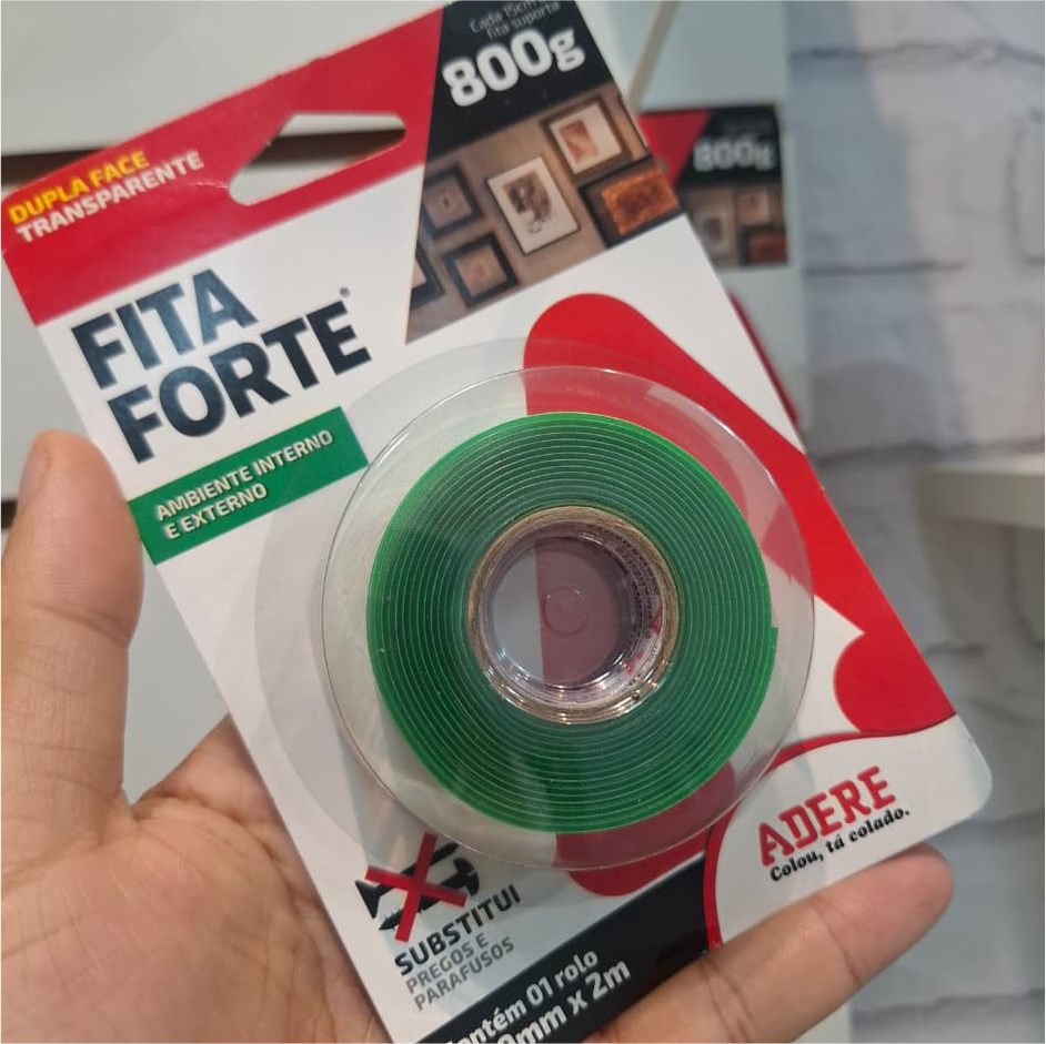 Fita dupla face transparente