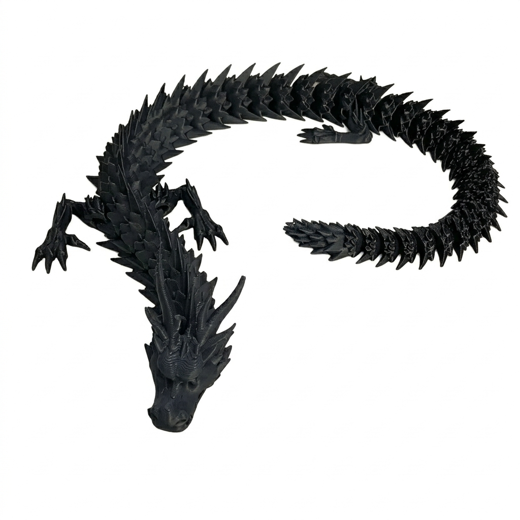 Dragão Articulado Preto