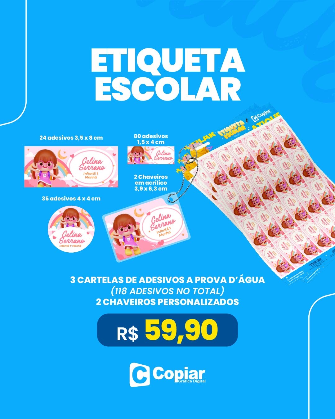 ETIQUETAS ESCOLARES KIT 1